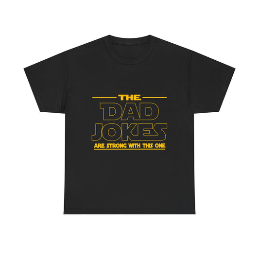 Dad Jokes Unisex Heavy Cotton Tee, Funny Tee for Dads, Gift for Father's Day, Humor Shirt, Casual Wear, Family Gathering