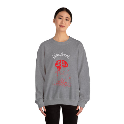 IDEA BANK red Crewneck Sweatshirt