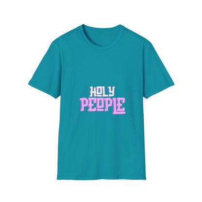 HOLY PEOPLE pink logo Unisex Softstyle T-Shirt