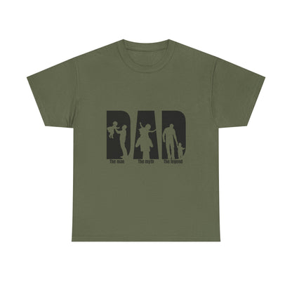 Father's Day Bad Dad Tee, Funny Gift for Dads, Unisex Heavy Cotton T-Shirt, Dad Humor, Perfect for Dad's Birthday