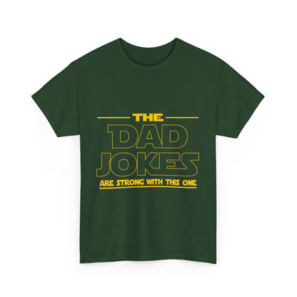 Dad Jokes Unisex Heavy Cotton Tee, Funny Tee for Dads, Gift for Father's Day, Humor Shirt, Casual Wear, Family Gathering