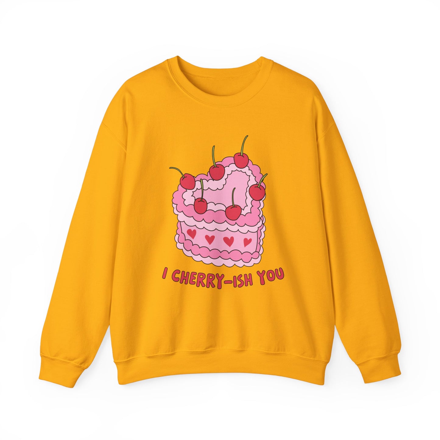 I Cherry Ish You,  Retro Valentine Heart Sweatshirt