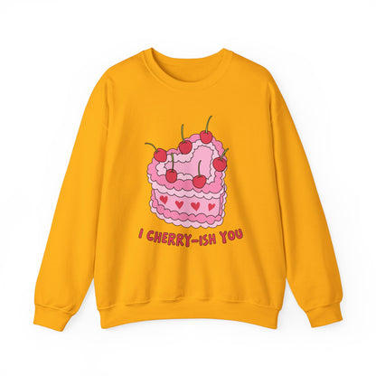 I Cherry Ish You,  Retro Valentine Heart Sweatshirt