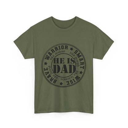 Father's Day Warrior Tee, Unisex Cotton Shirt, Gift for Dad, Smart and Brave T-Shirt, Inspirational Apparel