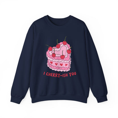 I Cherry Ish You,  Retro Valentine Heart Sweatshirt