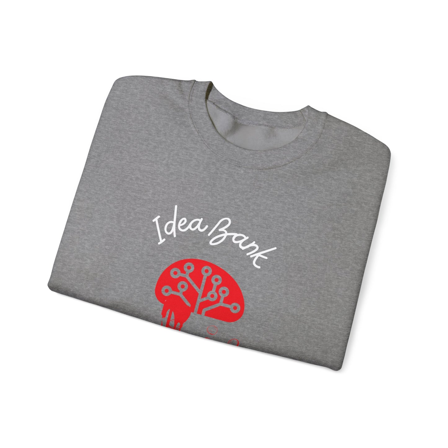 IDEA BANK red Crewneck Sweatshirt