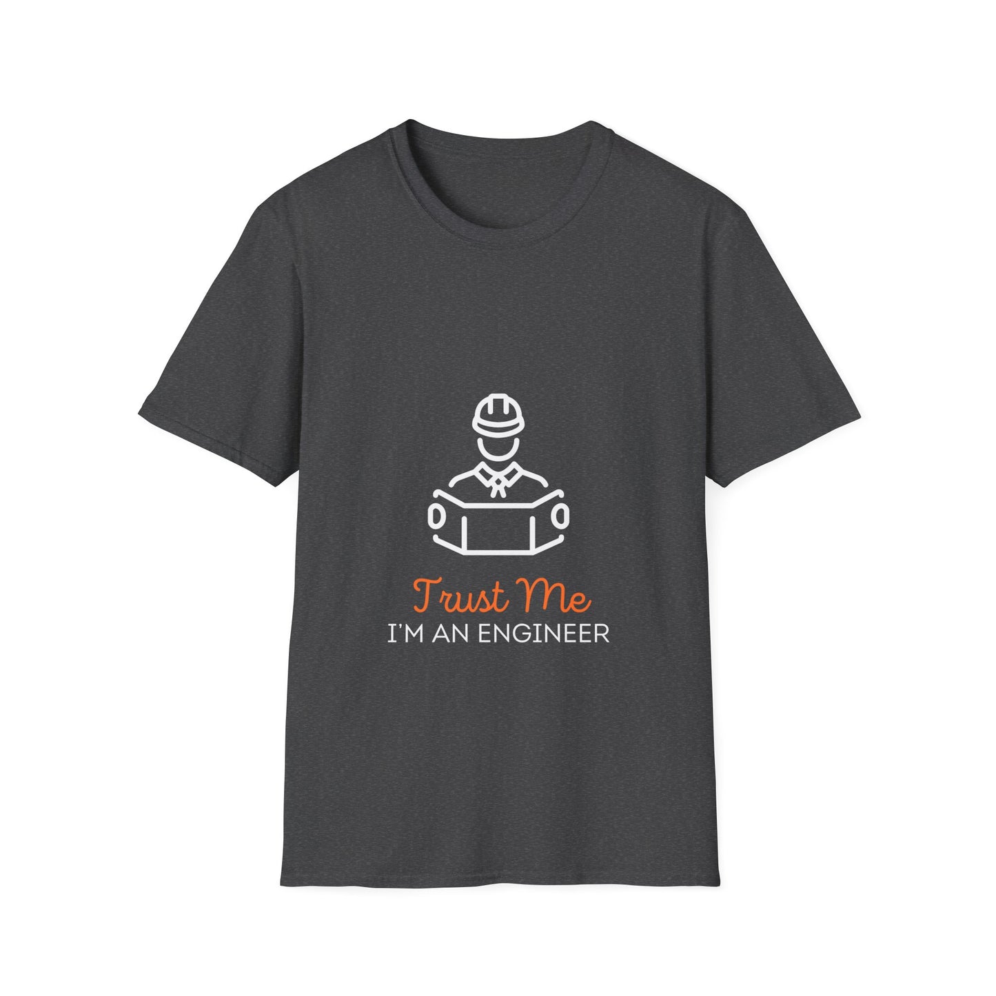 TRUST ME white orange Unisex Softstyle T-Shirt