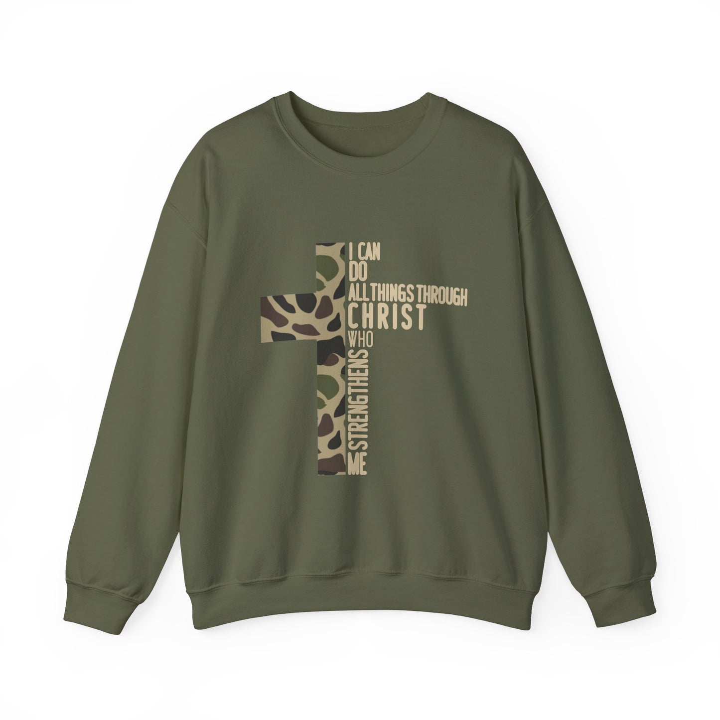 I Can Do All Things Through Christ Olive Green Logo