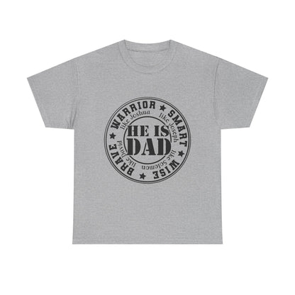 Father's Day Warrior Tee, Unisex Cotton Shirt, Gift for Dad, Smart and Brave T-Shirt, Inspirational Apparel