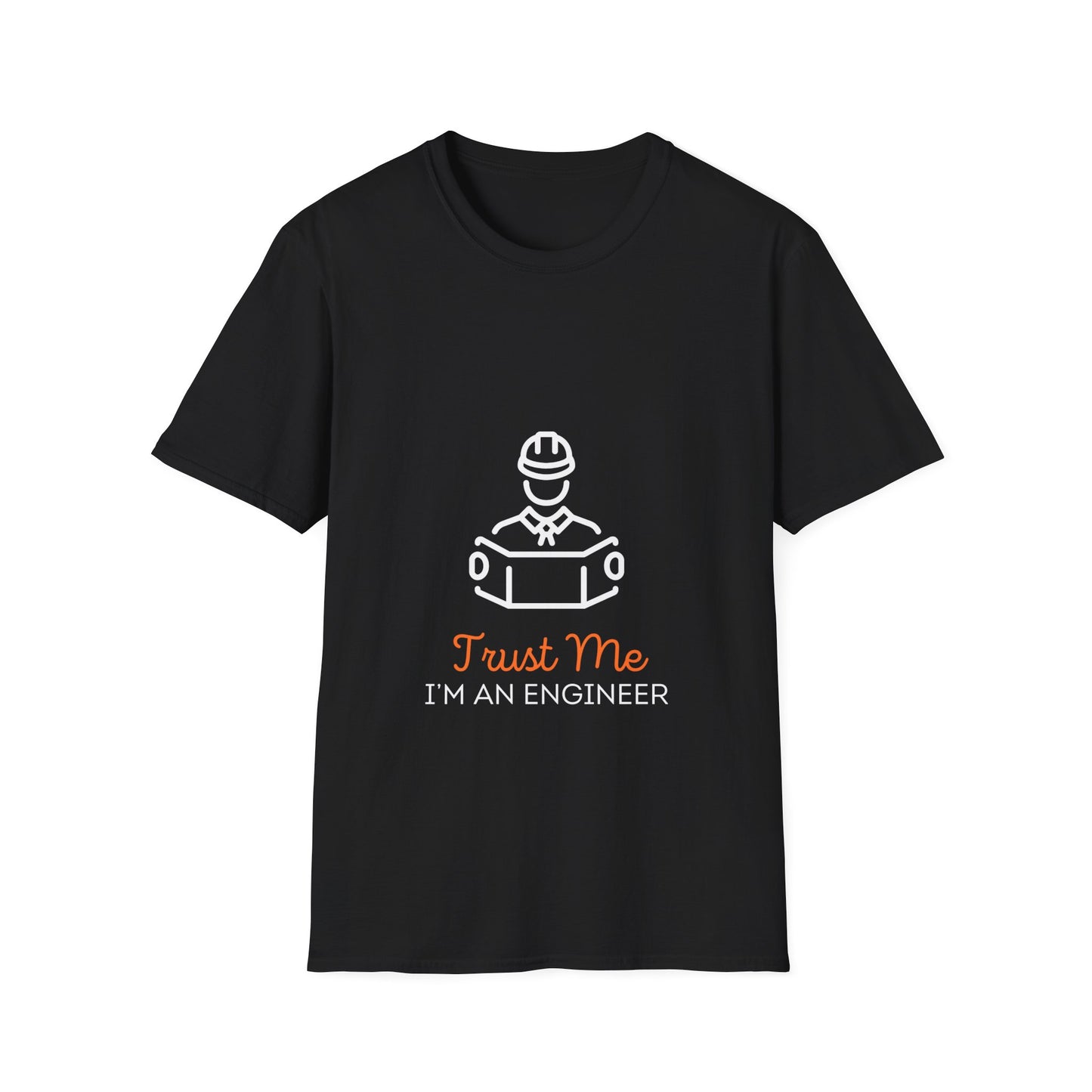 TRUST ME white orange Unisex Softstyle T-Shirt